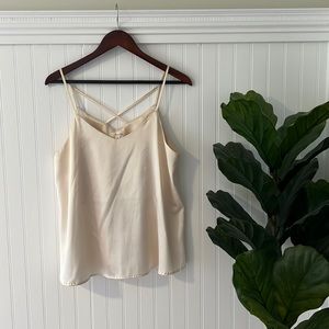 Spaghetti Strap Silk Tank